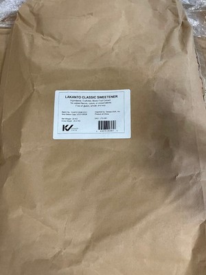 Lakanto Classic Monk Fruit W/Erythritol Sweetener Bulk 44.1b Bag Best by 7/21/28