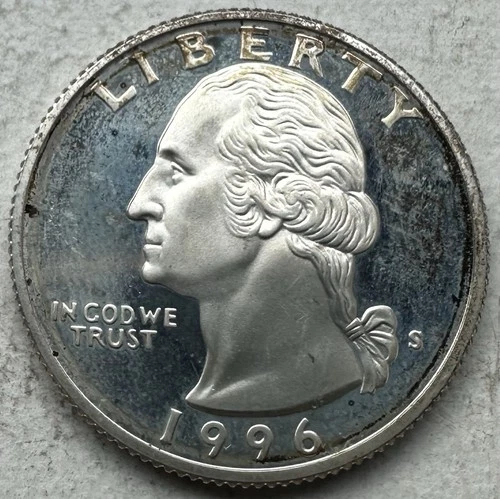 1996-S Washington Quarter 90% Silver Proof-INV#8602
