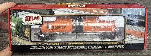 ATLAS HO Escala #1556-1 50’ 17.360 Galones Tanque Coche Gancho #1262 Nuevo en Caja | Condition: New