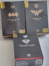 McFarlane Gold Label Batman Wonder Woman Patina & Superman B&W Accent Editions