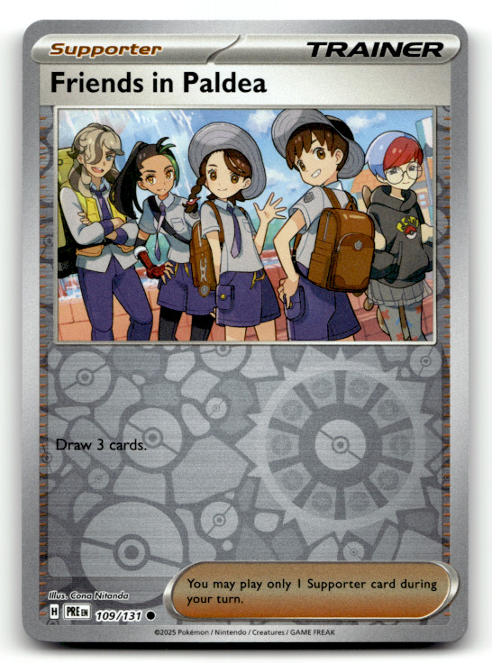 Friends in Paldea - 109/131 Reverse Holo Common SV: Prismatic Evolutions LP