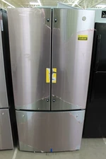 GE GNE25JYKFS 33" Stainless 24.7 Cu. Ft. French Door Refrigerator NOB #154696