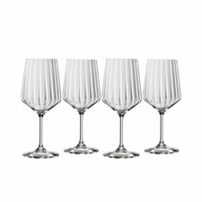 Spiegelau Rotweinglas Set LifeStyle 4-tlg., Weingläser, Kristallglas, 630 ml