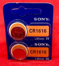 Genuine Sony CR1616 Battery 3V Lithium Coin Cell Battery x2 UK SELLER, SAME DAY