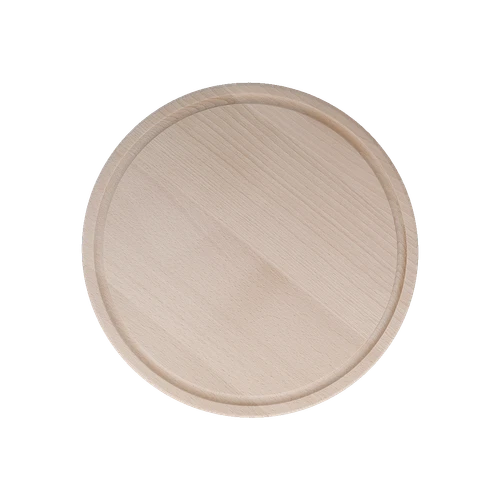 Brotzeitbrett EUROHOME Schneidebrett rund Schinkenteller Holz Vesperbrett 30cm