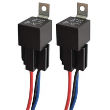 Car Relay Harness 12V 40A 4 Pin SPST 12AWG Harness Sockets with Built-in Diode