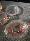 Grouping of Florantine Pattern Pink Glass Items — photo 4