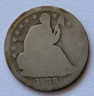 1838 Seated Liberty Half Dime Silver Coin