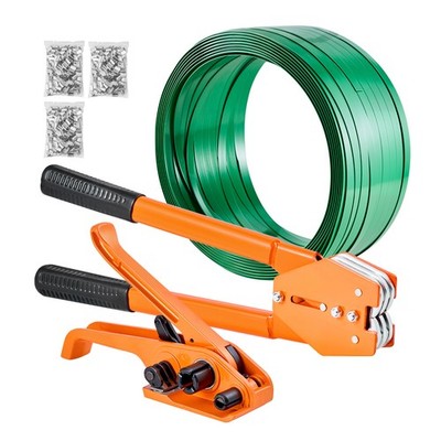 Uimoso Banding Strapping Kit with 5/8'' 1000ft  PET Strap and 300 Metal Seals