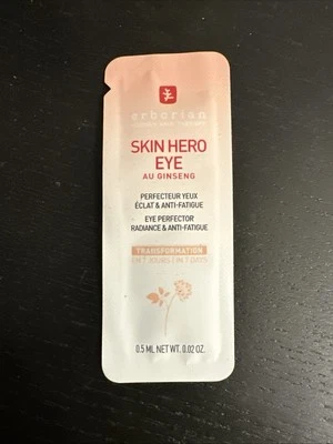 Erborian Skin Hero Eye Cream 0.5ml Travel Sample Size Eye Perfector Radiance