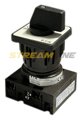 Eaton T3-1-102/EZ On-Off Switch, Short Thumb Grip, 32 Amp, 2-Pole, Maintained