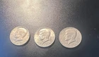 Lot of 3 Kennedy Half Dollars 1979 1980 1981  US Mint Coin 50c Estate Find