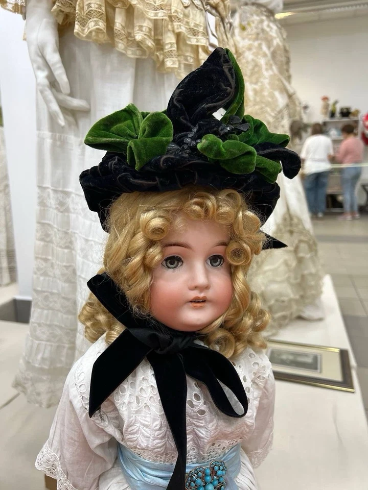 Sombrero de bebé raro eduardiano vintage años 1870 Foto 4 de 4