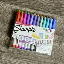 NEW  Sharpie S Note Creative Markers 24 Count Chisel Tip