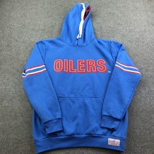 Tennessee Oilers Sweatshirt Mens Medium Blue Football Official STM Gear Hoodie