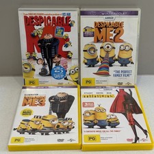 Despicable Me 1 2 3 + Minions DVD Bundle Complete Movie Set
