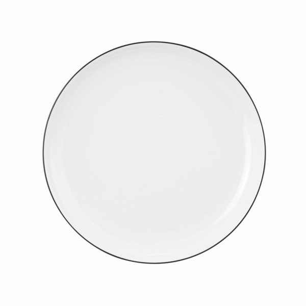 Seltmann Weiden Lido Brotteller Rund Kuchenteller Porzellan Black Line Ø 17 Cm-image