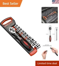 High-Quality 12-Piece Ratchet Socket Set 3/8 Inch - Organized and Efficient