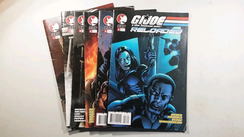 G I JOE + lot Of 6 Real American Hero Comic Book Numbers 1 2 3 4 5 And 6