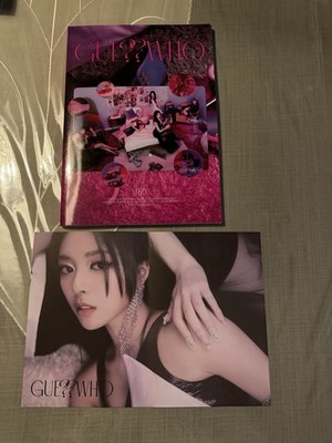 Guess Who ??? Album Itzy Kpop JYP Lia Yeji Yuna Ryujin Chaeryong Pink Vers.