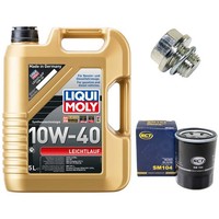 MotoröL Filter Set 10W-40 5 Liter + ÖLablassschraube FüR KIA Mitsubishi Peugeot