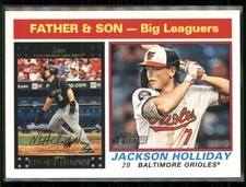 2025 Topps Heritage #66 Matt Holliday / Jackson Holliday TW3711