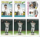 PAUL SKENES (PITTSBURGH PIRATES) - 2025-26 MLB BASEBALL BASE CARDS - 6 CARD LOT