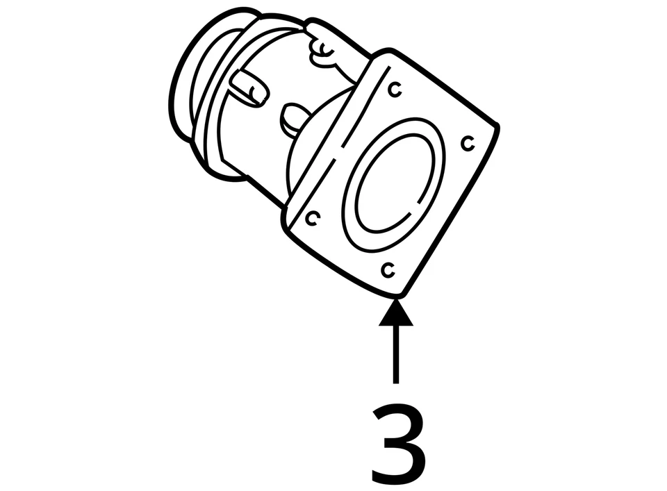 Расходомер воздуха 8-280 4,6 л SOHC GT ID F6UF-12B579-AA подходит для 99-03 MUSTANG 26745736 - Изображение 4 из 4