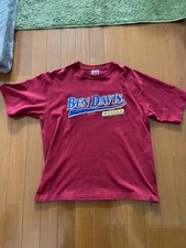 Ben Davis Logo T-Shirt Red Casual M Japan