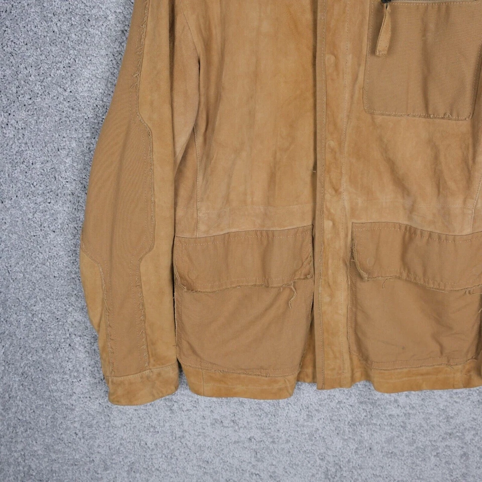 CHAQUETA DE CUERO ARMANI JEANS VINTAGE PARA HOMBRE talla 54 L ESTERA MARRÓN MUY NUEVA CREMALLERA AJ Foto 2 de 4