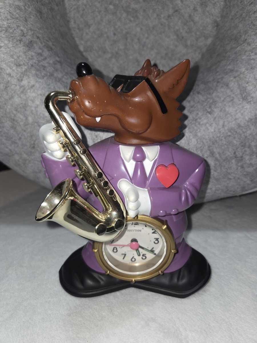 Rhythm Saxy Wolf Speak Up Alarm Clock | eBay