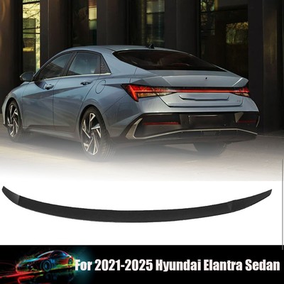 For 2021-2025 Hyundai Elantra Sedan GLOSS BLACK PAINTED Factory Style Spoiler
