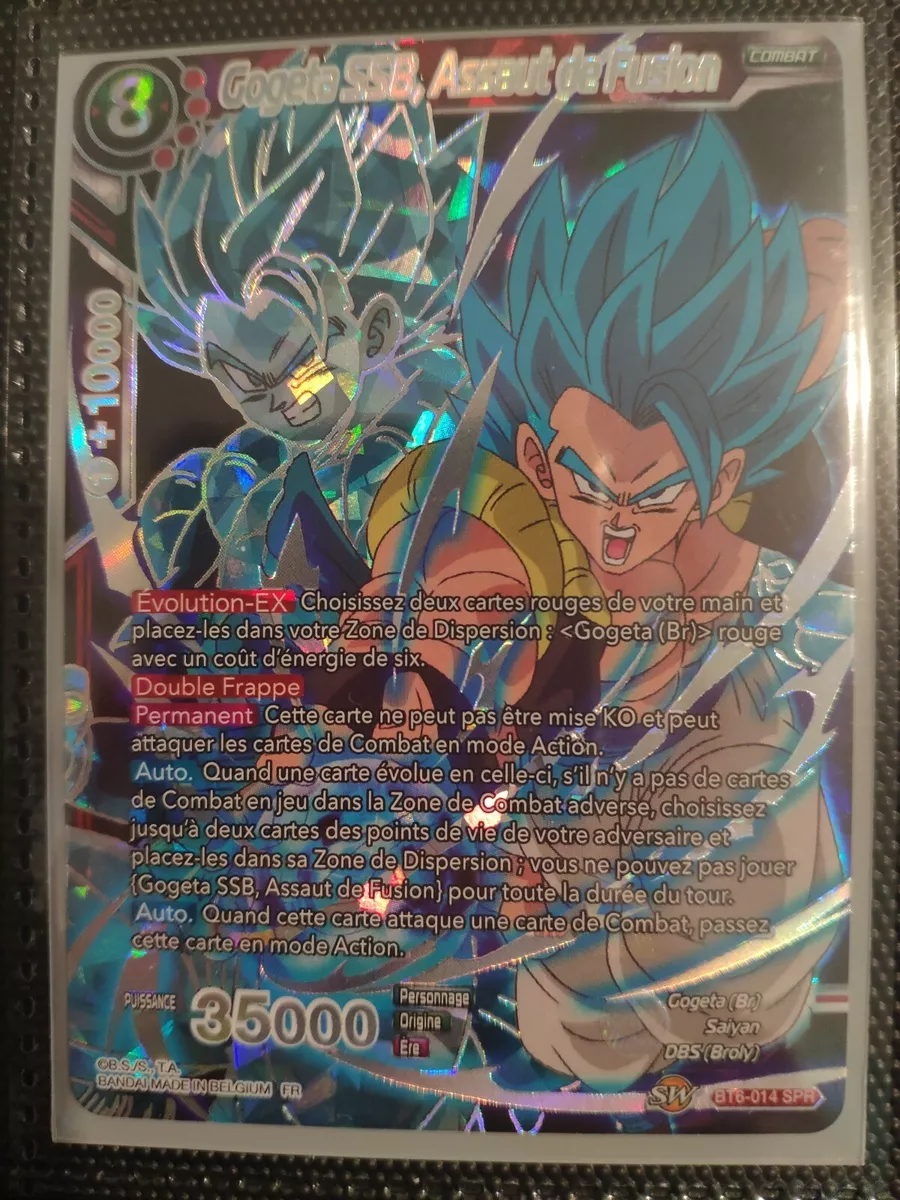 DRAGON BALL SUPER CARD GAME FR - Gogeta SSB Assaut de Fusion BT6