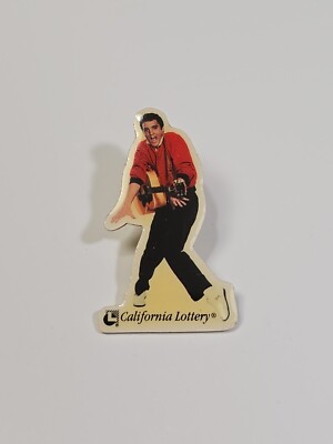 California Lottery Pin Elvis Presley w/ Guitar 2001