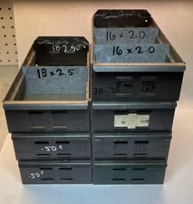 7 Vintage Metal Drawers-Some Rust 5-1/8”W x 2-5/8” x 11-1/4” Depth (24F6