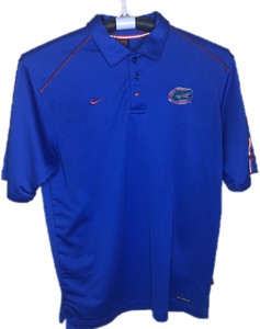 Nike-Dri-Fit-Florida-FL-Gators-Mens-Blue-or-Orange-Short-Sleeve-Polo-Shirt-Med
