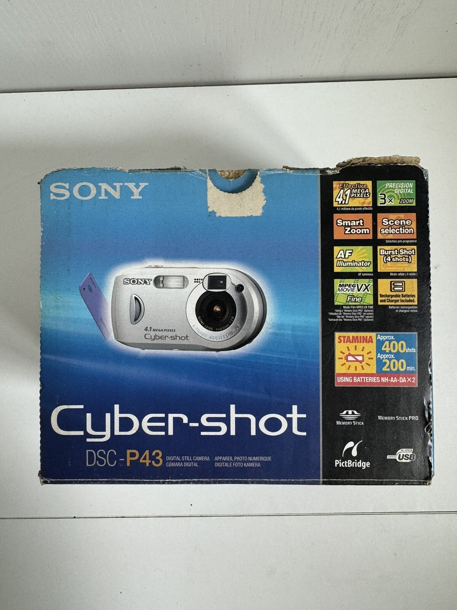 Sony Cyber-shot DSC-P43 4.1MP Digital Camera - Silver for Sony Cyber-shot DSC-P43 4.1MP Digital Camera - Silver for