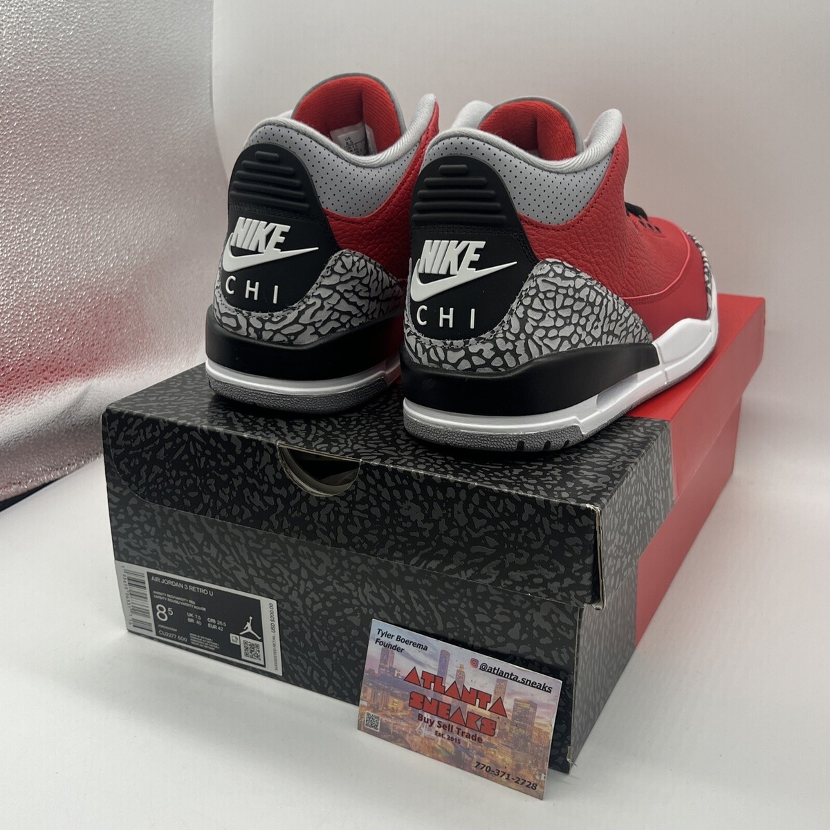 靴 AIR JORDAN 3 SE 'UNITE - CHI EXCLUSIVE Jordan 3 Retro SE Unite (Chicago Exclusive) Men's - CU2277-600 - US