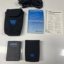 Williams Sound Pocketalker Pro Mic Earphone Charger Belt Clip Case. Discontinued