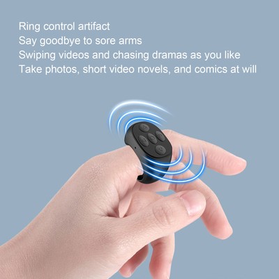 New BT Remote Control Multi Function Ring Design Wireless Phone Selfie Shutter F