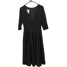 BHLDN Black Midi Bridesmaids Dress