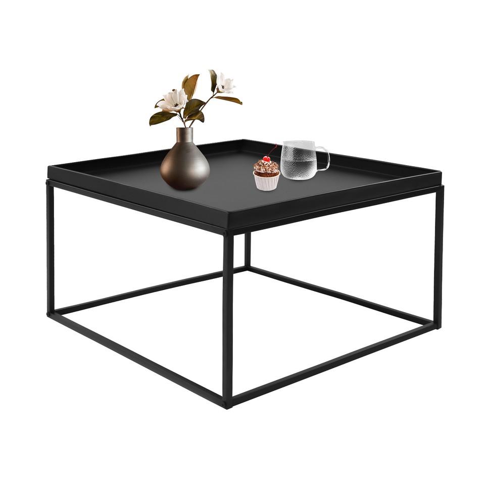 59cm Metal Square Coffee Table End Table/Side Table For Office Home
