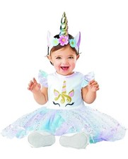 Infant Girls Rainbow Glitter Unicorn Dress Costume Baby Halloween Costume 6-12m
