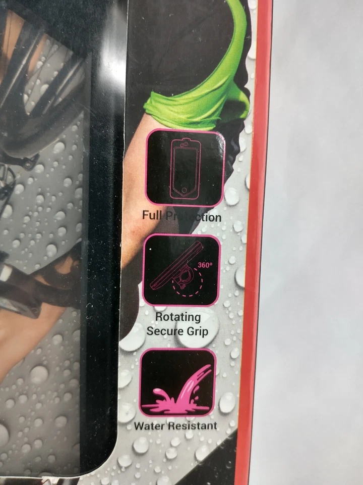 Soporte de bicicleta para teléfono inteligente Aduro para iPhone 5/5S agarre giratorio resistente al agua Foto 2 de 4