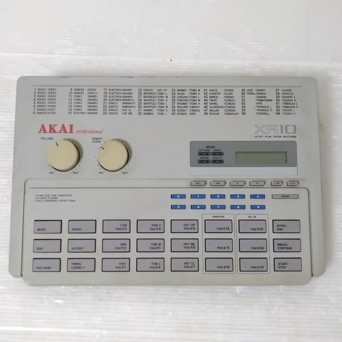 AKAI XR-10 アカイ ドラムマシン AKAI XR-10 Akai drum machine working unit free shipping from
