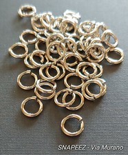SNAPEEZ® II ULTRAPLATE® Imitation Rhodium Jump Ring 8mm. Made in USA.