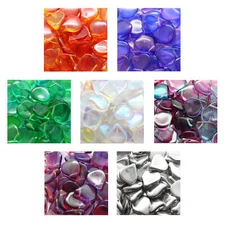 Rutkovsky 111-95066 Heart Petal Pressed Beads Czech Glass 14x12mm Size 12 Pieces