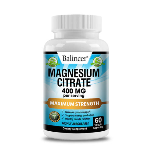 Magnesiumcitrat 400 Mg – Gesundheit Von Knochen, Muskeln Und Verdauung - Bild 10 von 11