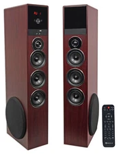 Rockville TM150C Bluetooth Home Theater Tower Speaker System (2) 10" Subwoofers!