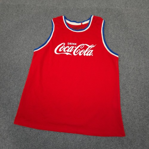 Coca Cola Singlet Womens 16 red sports lightweight mesh summer Size 16 - Picture 4 of 9